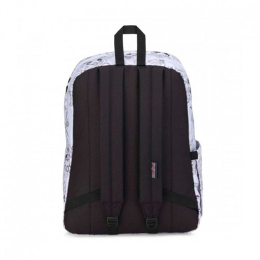 Jansport Superbreak Plus Backpacks, White & Black Color