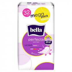 Bella Perfecta Ultra Violet Silky Drai, With Wings, Deo Fresh, 32 Pieces