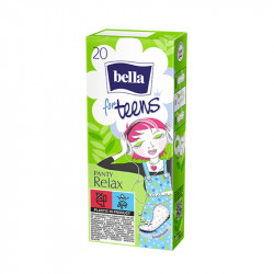 Bella For Teens Relax Pantyliners, 20 Pieces