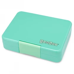 Yumbox Snack Bento Lunch Box, Tropical Aqua Color (Rainbow)