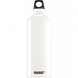 Sigg Traveller Stainless Steel Water Bottle, White, 1.0L