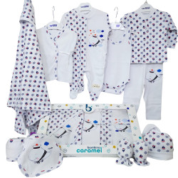 Bambino Carmel Baby Clothing Set, Whale Design