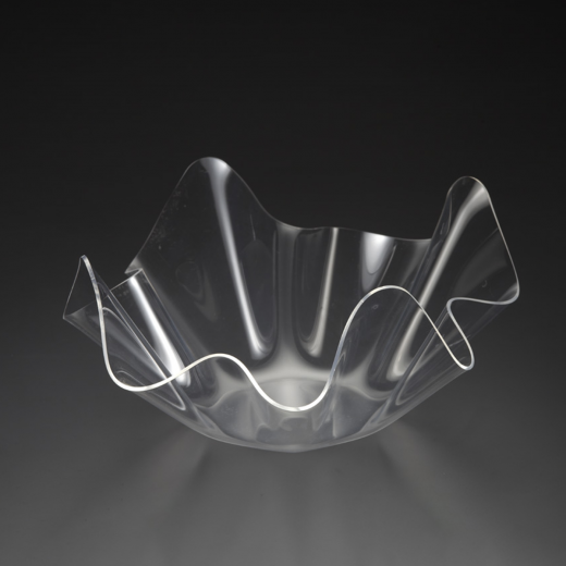 Vague Acrylic Fruit Clear Bowl 35.5 Cm