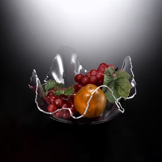 Vague Acrylic Fruit Bowl Clear 31 centimeters