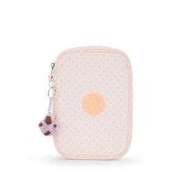 Kipling-100 Pens-Large Pencase Light Pink