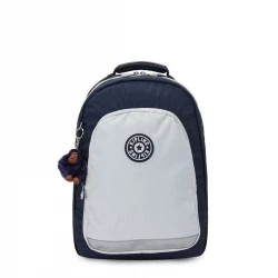 Kipling-Class Room-Large Backpack With Laptop Protection Blue Gray