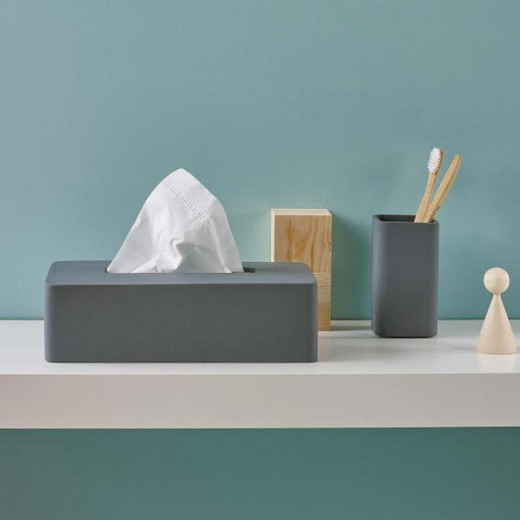 Aquanova Ona Tissue Box - Dark Gray