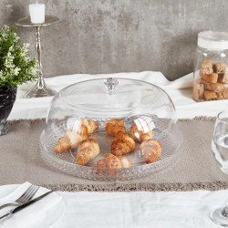 Vague Acrylic Diamond Round Cake Set