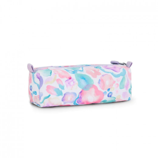 Kipling Pen Case Female Aqua Flowers Cute