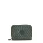 Kipling Money Love Medium Wallet Green Embosse