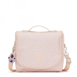 Kipling New Kichirou Lunchbox Girly Tile Print