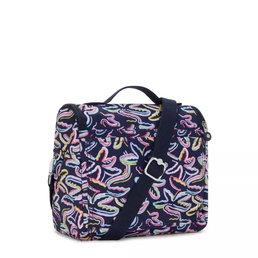 Kipling New Kichirou Lunchbox Palm Fiesta Print