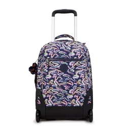 Kipling Sari Kids' Large Wheeled Backpack Palm Fiesta Print