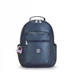 Kipling-Seoul Backpack Admiral Bl Metallic, Large