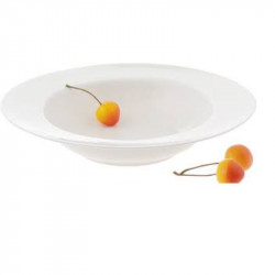 Wilmax Stella Deep Plate - White  25.5cm