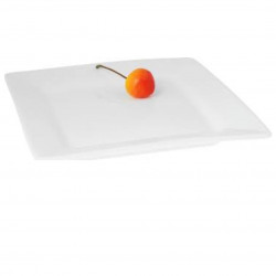 Wilmax Stella  Square Dessert Plate - White 18.5cm