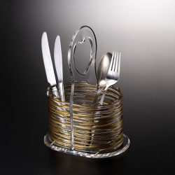 Vague Acrylic Cutlery Holder, 25 Cm