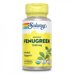 Solaray, Organic Fenugreek 1240 mg, 100 Organic Capsules