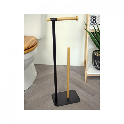 Aquanova Oscar Toilet Paper Holder - Black