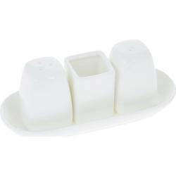 Wilmax Ilona  Salt & Pepper Set - White 4-Piece