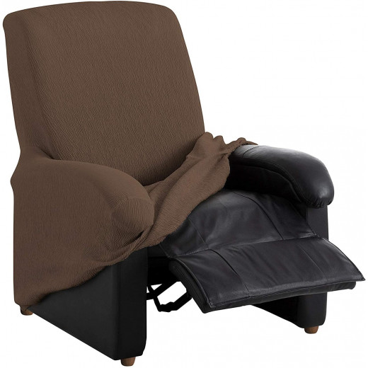 غطاء كرسي استرخاء لون بني من ارمن