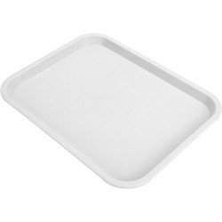 Vague Fast Food Tray Plastic 45 centimeter x 35 centimeter White