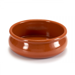 Arte Regal Brown Clay Belly Cooking Bowl 24 centimeters