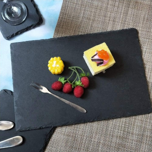 Vague Melamine Black Slate Board 30 centimeter x 16 centimeter