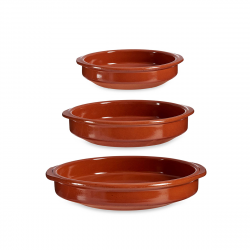 La Dehesa Clay 3 Pieces Set Casseroles Brown 16 centimeters