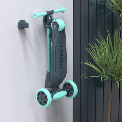 Yvolution Glider 3 Wheel Scooter, Green Color