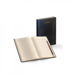 Daily Diary Hard Cover 2Tab Index Gilded L/O A5, 2024 Year