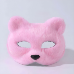 K Costumes | Fox Shape Half Face Eye Mask Christmas Party Cosplay Mask Halloween