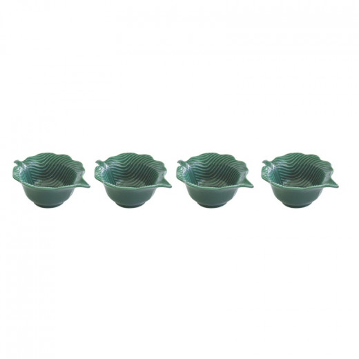 Easy Life Madagascar Leaf Bowls Set in Box - Green  10.5*8cm  4-Piece