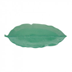 Easy Life Madagascar Tropical Leaf Serving Platter in Box - Light Green 47*19cm