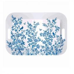 Easy Life Paradise Garden Tray - White & Blue  47*33cm