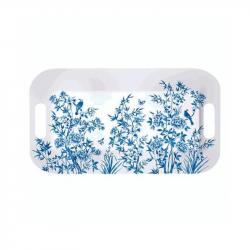 Easy Life Paradise Garden  Tray - White & Blue 40*21cm