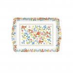 Easy Life Boho Flowers  Tray - Multicolored 33*22cm