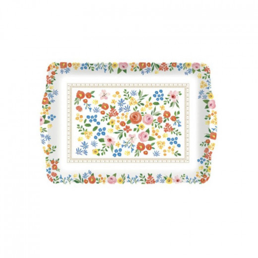 Easy Life Boho Flowers  Tray - Multicolored 33*22cm