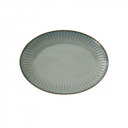 Easy Life Drops Oval Tray - Celadon  32*23cm