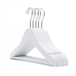 ARMN Tidyup  Wooden Hanger Set - White 4-Piece