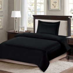 ARMN Nature soft  Kingsize Duvet Cover Set - Black 4-Piece