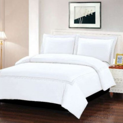 ARMN Naturesoft Queen Duvet Cover Set - White  4-Piece