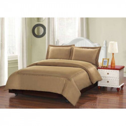 ARMN Naturesoft Duvet Cover Set - Light Brown Queen-size 4-Piece