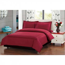 ARMN Naturesoft Duvet Cover Set - Burgundy Single 3-Piece