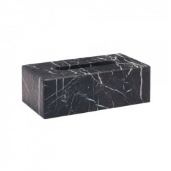 Aquanova Nero Tissue Box - Black