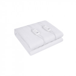 Nova home toast non woven electric blanket undersheet with two controllers - king - white (with warranty)