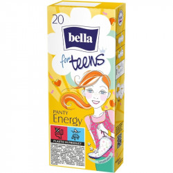 Bella For Teens Energy Pantyliners, 20 Pieces