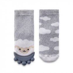 Babyjem teether sock boys  grey