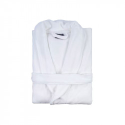 Cannon Bath Robe Plain White  L