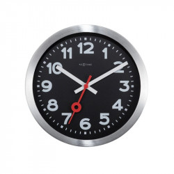 Nextime wall clock station number black 19cm